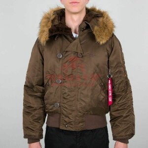 Куртка унисекс аляска Alpha Industries N-2B Short Waist Parka (Dark Brown)